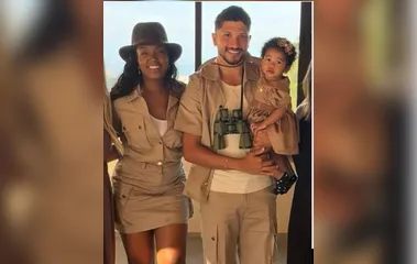 Iza e Yuri Lima surgem em foto ao lado da filha após separação