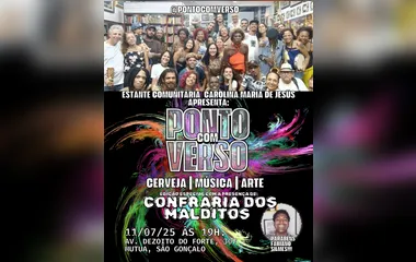 Ponto Com verso recebe 'Confraria dos Malditos' na Galeria Adelino Góes, em SG, nesta sexta (11)