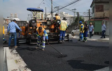 Trecho do MUVI é pavimentado na Estrela do Norte