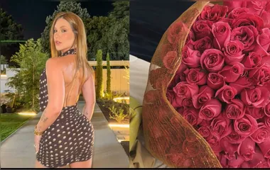 Virgínia Fonseca ganha buquê de flores em meio a polêmica com Vini Jr