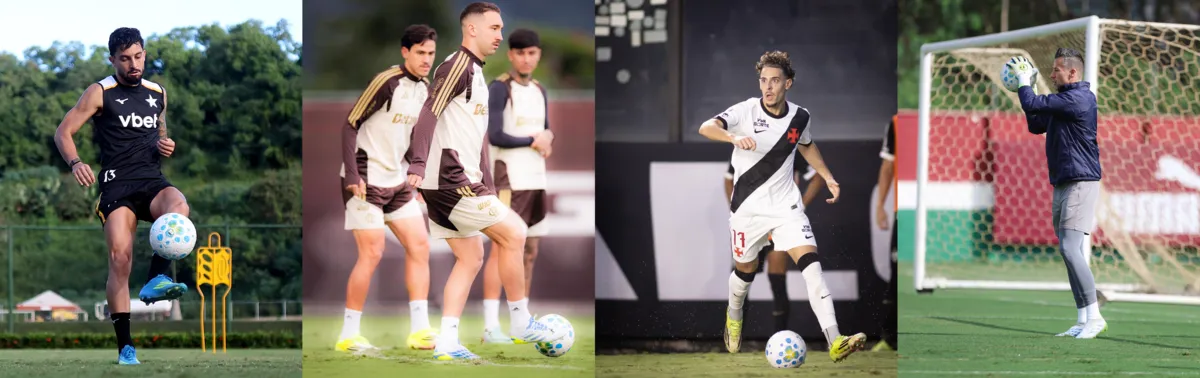 Imagem ilustrativa da imagem Amistosos, transferências e férias; Veja planejamento de Botafogo, Flamengo, Fluminense e Vasco em pausa da Copa