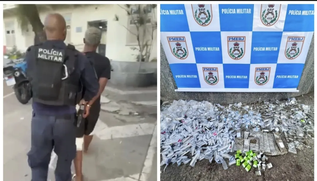 O criminoso foi conduzido à 76ª DP (Centro)