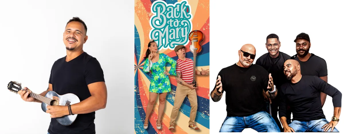 Aristas que irão se apresentar no Festival do Mar