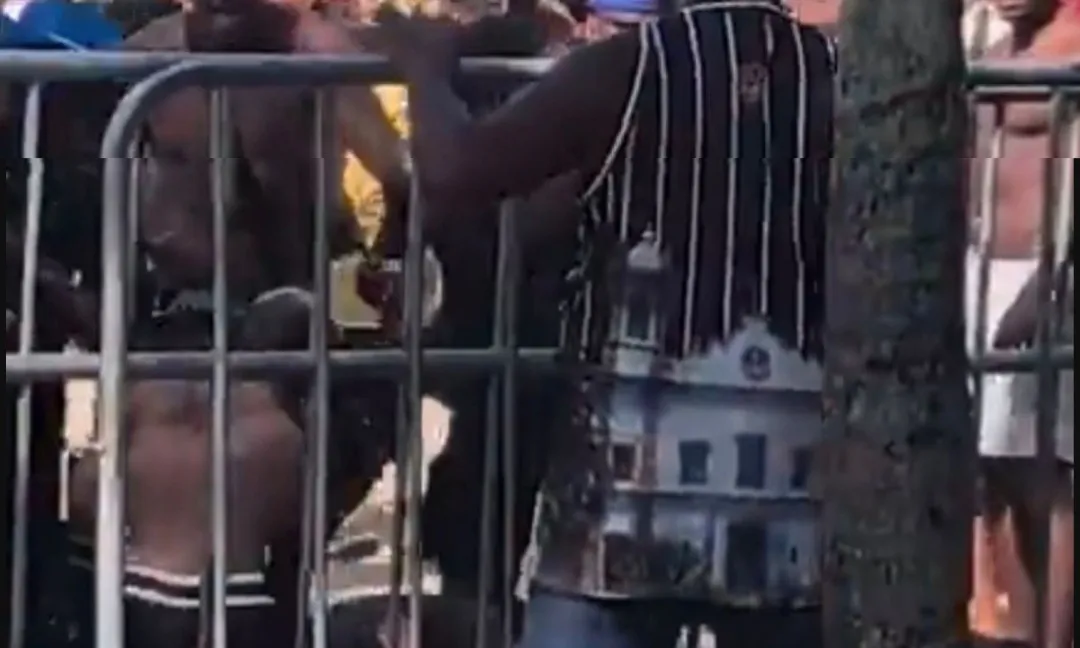A confusão aconteceu nas proximidades do palco do show da Shakira