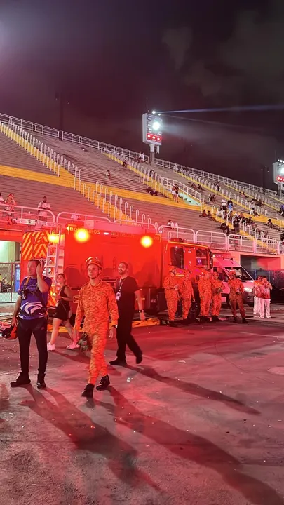 Feridos foram atendidos de forma rápida na Sapucaí