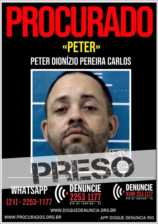 Peter é um dos presos durante ação da polícia na Zona Norte do Rio