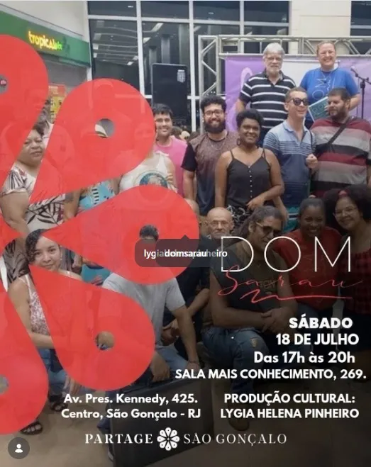 O encontro será realizado no 2º andar do shopping, na sala Mais Conhecimento (269), localizada na Avenida Presidente Kennedy, nº 425