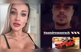 Andressa Urach picha e quebra carro de ex-marido, que se tornou criador de conteúdo adulto: "Boas vendas, ator"