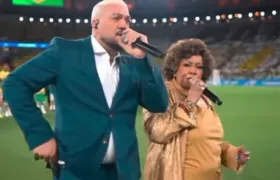 Após comentários nas redes sociais, Alcione explica confusão com Belo na hora do hino nacional