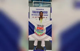 Atleta gonçalense fatura o ouro no Campeonato Estadual de Taekwondo