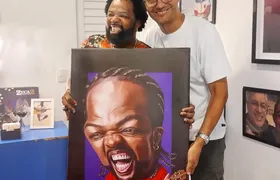 Dan Caricaturas homenageia Xande de Pilares com desenho especial