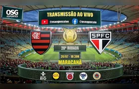Flamengo encara o São Paulo e reencontra o Maracanã após quase dois meses; OSG Esportes transmite a partida