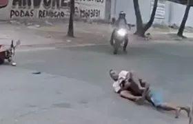 Homem reage a assalto com golpes de jiu-jitsu e criminoso desiste de levar motocicleta; Vídeo