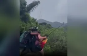 Instrutor sofre queda em salto de parapente no Parque da Cidade em Niterói; Vídeo!