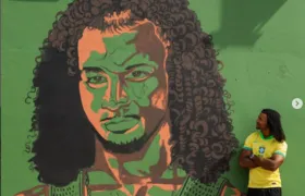Mural Povo Preto de São Gonçalo tem pinturas de Tettrem e Pablo Boris apagadas