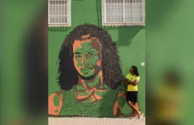 Mural Povo Preto de São Gonçalo tem pinturas de Tettrem e Pablo Boris apagadas