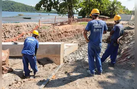 Obras na Praia das Pedrinhas se preparam para entrar em nova fase