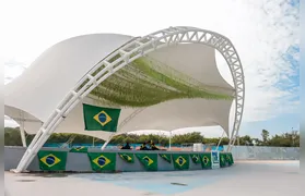 Parque RJ Nosso Sonho com tudo pronto para a transmissão dos jogos da seleção brasileira