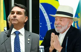 Pesquisa mostra Lula à frente de Flávio Bolsonaro em um possível 2º turno