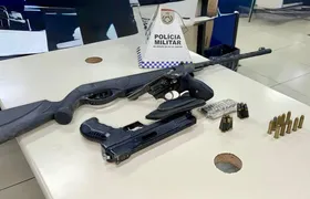 Polícia prende homem com armas e animal silvestre em Maricá