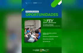 Prefeitura oferece vagas de emprego em mais uma edição do Oportunidades