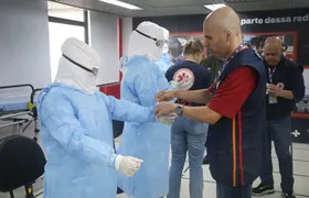 Profissionais da Samu recebem treinamento para atendimento de pessoas com suspeita de ebola