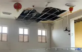 Teto desaba em escola estadual de Niterói e alunos relatam outros problemas na unidade