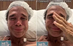 Cantor Netinho chora ao falar sobre volta do câncer