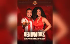 Carol Portugal e Renato Metello seguem à frente da Ala de Passistas do Tigre