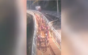 Ciclistas são flagrados ultrapassando bloqueios da Ciclovia Tim Maia