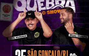 Dupla cristã apresenta stand-up para toda a família em “Aí Cê Me Quebra” no Teatro Municipal em São Gonçalo
