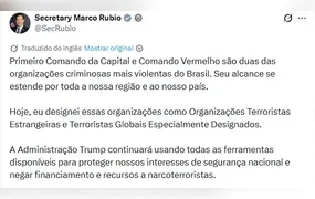 EUA passa a classificar CV e PCC como organizações terroristas