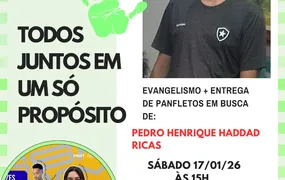 Evangelismo e oração mobilizam buscas por jovem desaparecido em Niterói