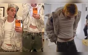 Ex-BBB Jonas Sulzbach ironiza cueca de renda de Juliano Floss e causa polêmica