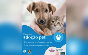 Feira de adoção chega ao São Gonçalo Shopping neste domingo (8)