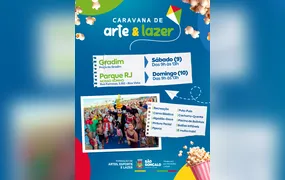 Fim de semana terá mais uma edição da Caravana de Arte e Lazer em São Gonçalo