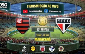 Flamengo encara o São Paulo e reencontra o Maracanã após quase dois meses; OSG Esportes transmite a partida