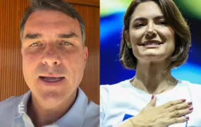 Flávio Bolsonaro pede desculpas a Michelle, e ex-primeira-dama confirma reaproximação