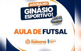 Itaboraí abre inscrições para aulas de futsal no novo Ginásio Esportivo Municipal