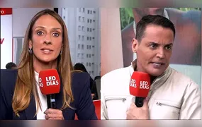 Leo Dias discute ao vivo com repórter após defesa de Virginia Fonseca e clima pesa no programa