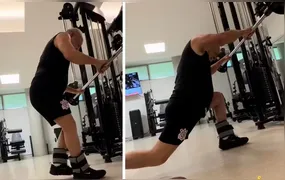 Lula, aos 80 anos, viraliza durante treino de pernas
