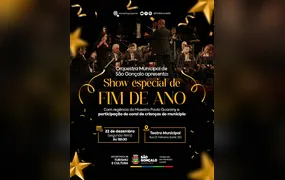 Orquestra Municipal faz show especial de final de ano nesta segunda-feira (22)