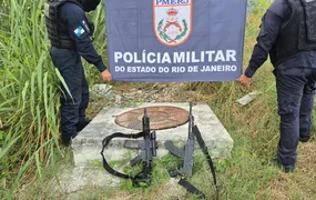 PM apreende armas no Capote, em São Gonçalo