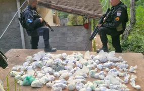 PM apreende grande quantidade de drogas em Rio Bonito