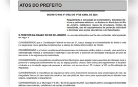 Prefeitura do Rio regulamenta circulação de ciclomotores, bicicletas e patinetes elétricos com novas regras de velocidade e segurança