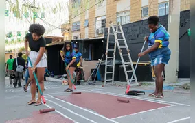 São Gonçalo apoia tradição de pinturas nas ruas para Copa do Mundo