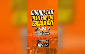 Trabalhadores de São Gonçalo convocam ato contra escala 6x1 em Alcântara
