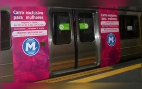 Vagões femininos no trem e metrô passarão a ser 24 horas por dia no Estado do Rio