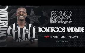Volante Domingos Andrade é anunciado no Botafogo