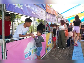 Caravana de Arte e Lazer chega aos bairros Vila Candoza e Porto da Pedra